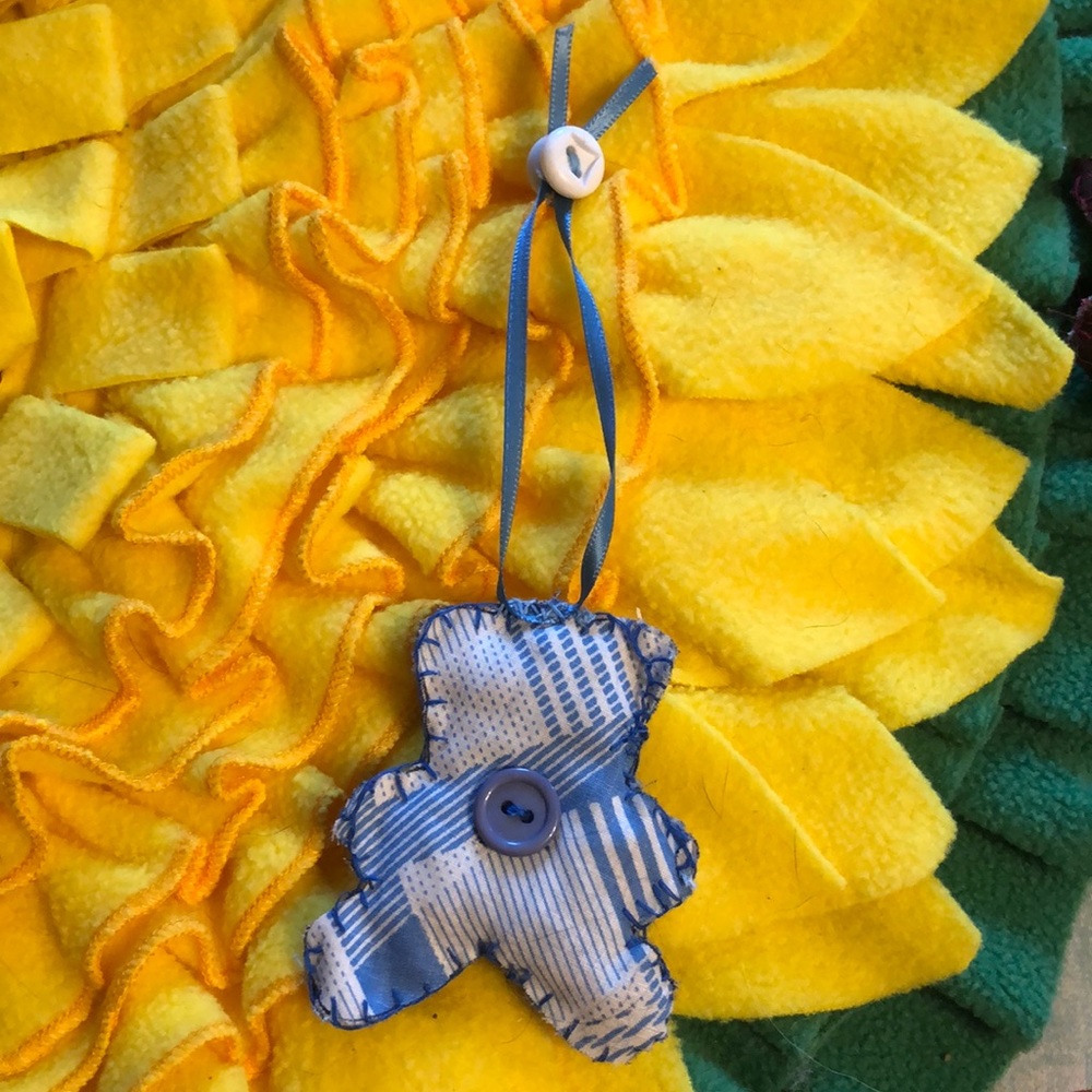 Hand stitched Teddy Bear Ornament